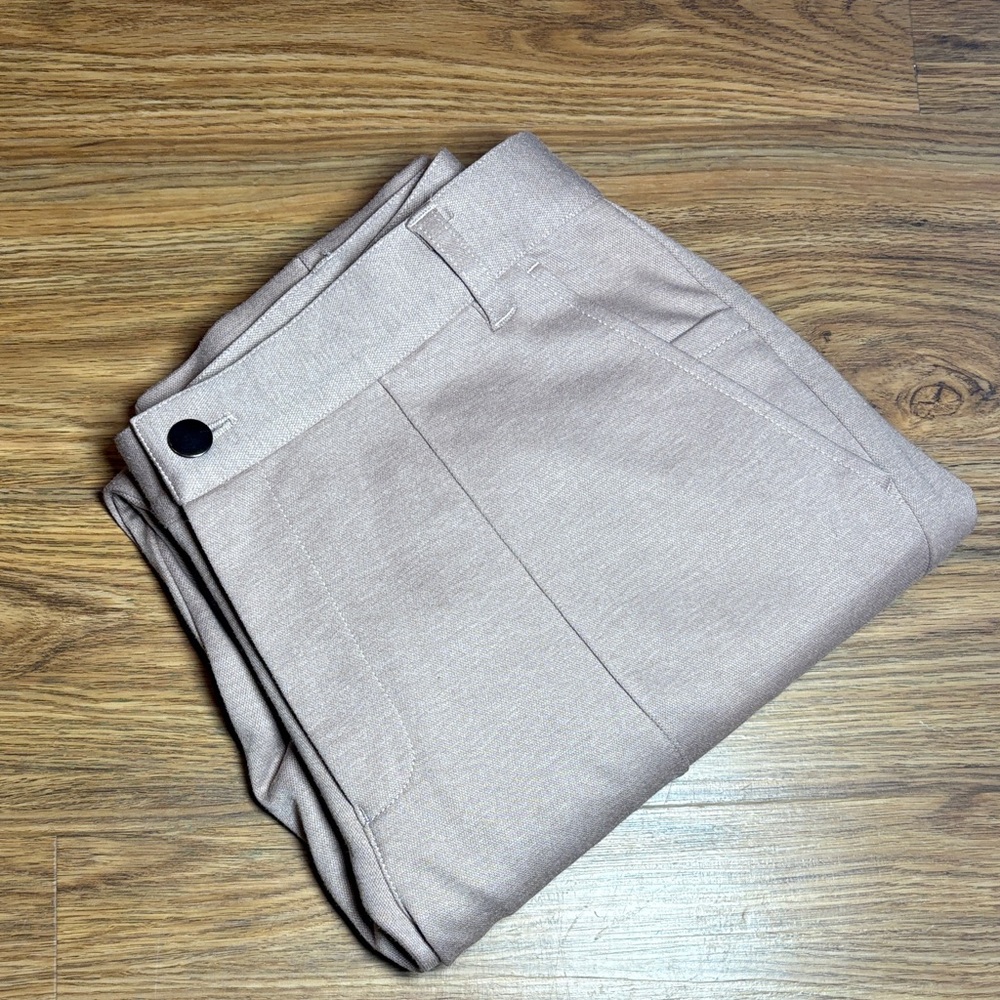 Front Seam Stylish Tan Pants